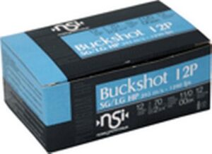 Nobel Sport 12 Gauge 2-3/4" 12 Pellet 00 Buck Plumbum Buckshot Ammo - 10rd