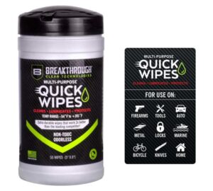 Breakthrough Multi-Purpose CLP 5"x6" Quick Wipes - 50ct