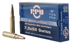 Prvi Partizan (PPU) Metric Rifle Line 7.5x55mm Swiss 174gr SP Ammo - 20rds