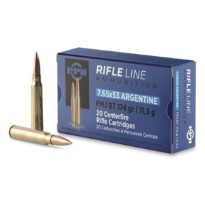 Prvi Partizan (PPU) 7.65x53 Argentine 174gr FMJ BT Ammo - 20rds