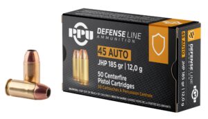 Prvi Partizan (PPU) 45 Auto 185 Grain JHP Defense Line Ammo - 50rds