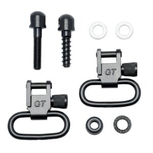 GrovTec 1" Rifle Locking Swivel Set Blk Oxide Steel