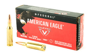 Federal American Eagle 224 Valkyrie 75gr TMJ Ammo - 20rds