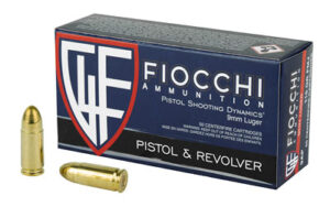 Fiocchi Range Dynamics 9mm115gr FMJ Ammo - 50rds