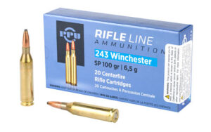 Privi Partizan (PPU) 243 Win 100gr Soft Point Ammo - 20rds