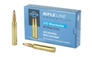 Prvi Partizan (PPU) 270 Win 130gr Soft Point Ammo - 20rds