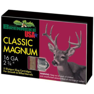 Brenneke Classic Magnum 16ga 2-3/4" 1oz Slug Ammo - 5rd