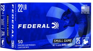 Federal Small Game & Target 22 LR 25gr #12 Lead Bird Shot Ammo - 50rd