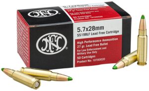 FNH 5.7x28mm SS198LF 27gr LF-JHP Ammo - 50rds