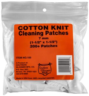 Southern Bloomer No.105 Cotton Cleaning Patches 7mm- 200ct