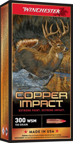 Winchester 300 WSM 150gr Copper Extreme Point Lead Free Ammo - 20rd