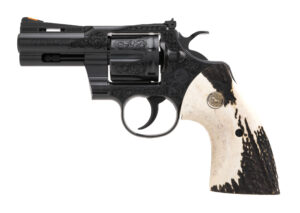 CNC Firearms/Colt Python Black Stag .357 Magnum 3" Bbl Blued/Stag 6 Round Firearm