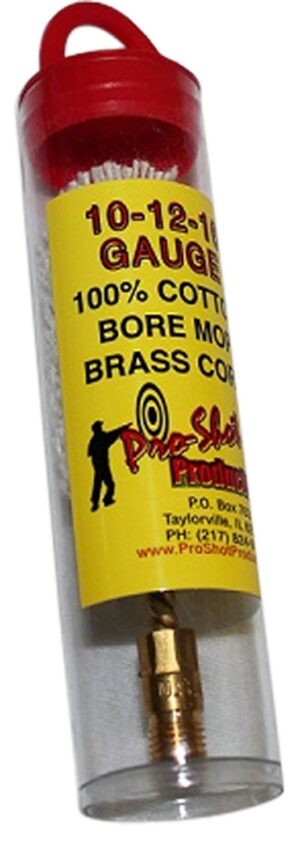 Pro-Shot Bore Mop 10/12/16ga Shotgun Firearm 5/16-27 Thread Cotton 1-3/4" Long