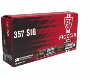 Fiocchi Classic Line 357 Sig 124gr FMJ Ammo - 50rds