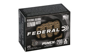 Federal Personal Defense Punch 10MM Auto 200 Grain JHP Ammo - 20rds