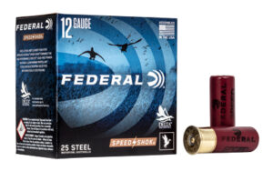 Federal Speed-Shok 12 Gauge 2-3/4" 1-1/8 oz #4 Steel Shot Ammo - 25