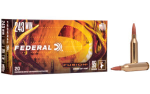 Federal Fusion 243 Win 95gr Bonded Soft Point Ammo - 20rd