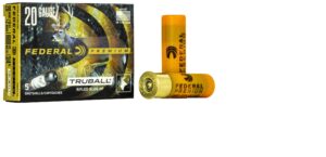 Federal 20 Gauge 2-3/4" 3/4oz Rifled HP Slug TruBall Ammo - 5rd