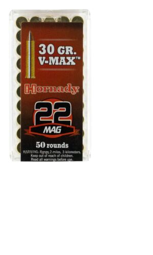 Hornady 22 Mag 30 Grain V-Max PT Varmint Express Ammo - 50rds