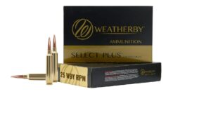 Weatherby Select Plus 25 WBY RPM 107gr Hammer Custom Ammo - 20rd