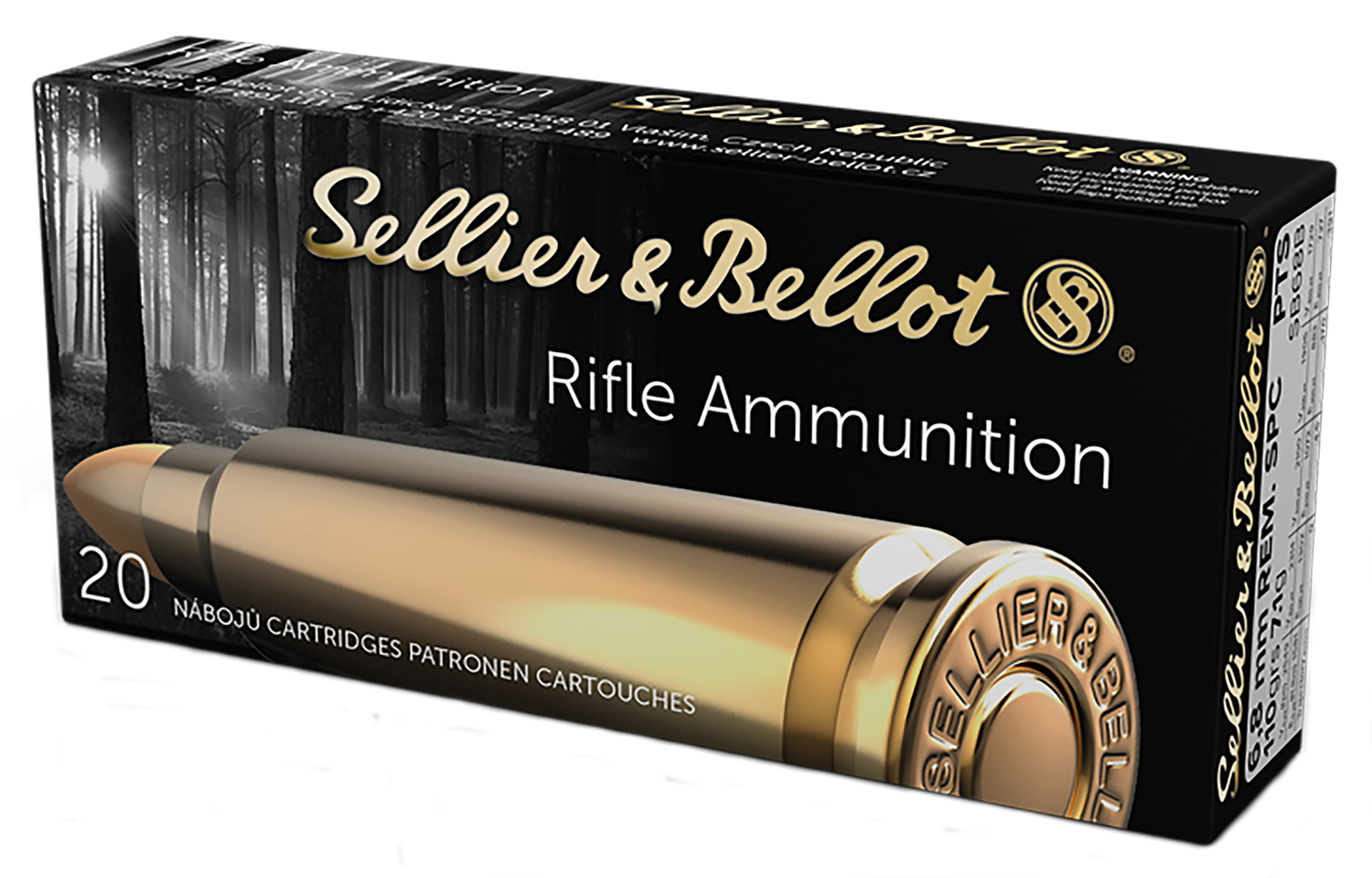 Hunting rifle ammunition with PTS bullets