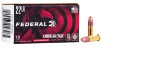 Federal American Eagle Suppressor 22 LR 45gr CPSP Ammo - 50rd