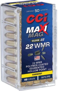 CCI Maxi-Mag 22 WMR 40gr Segmented Hollow Point Ammo - 50rd