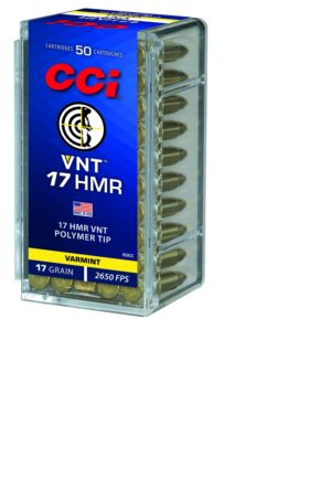 CCI VNT Rimfire 17 HMR 17gr Varmint Tipped Ammo - 50rd