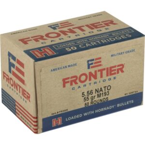Hornady Frontier 5.56 NATO 55gr M193 FMJ Ammo - 50rd