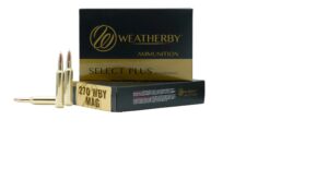 Weatherby Select Plus 270 WBY 134gr Hammer Custom Solid Hollow Point Lead Free Ammo - 20rd