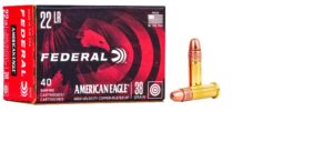 Federal American Eagle 22LR 38gr Copper Plated Hollow Point Ammo - 40rd