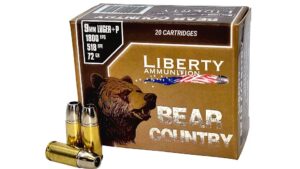 Liberty Bear Country 9mm Luger 72gr Hollow Point Ammo - 20rd