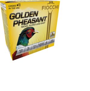 Fiocchi Golden Pheasant 12ga 3" 1-3/4oz 4 Shot Ammo - 25rd