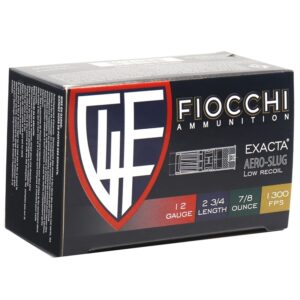 Fiocchi 12 Gauge 2-3/4 7/8 oz Aero-Slug Low Recoil Ammo - 10rd