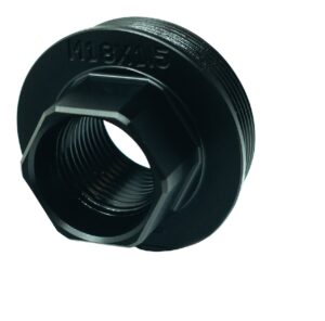 Faxon Firearms Direct Thread HUB Adapter M18X1.5/1.375"x24 Stainless Steel Nitride Black