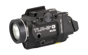 Streamlight 69438 TRL-8 G Sub Gun Light with Green Laser Black Anodized 500 Lumens White LED 1913 Short Rail Pistol