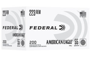 Federal American Eagle 223 Rem 55gr Full Metal Jacket Ammo - 200rd