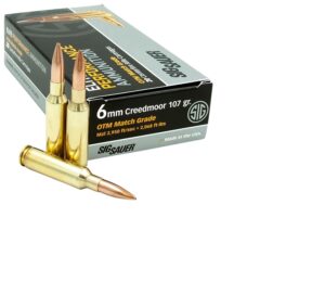Sig Sauer Marksman Elite 6mm Creedmoor 107gr Open Tip Match Ammo - 20rd