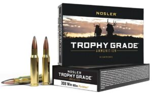 Nosler Trophy Grade 308 Win 165gr Nosler Spitzer Partition Ammo - 20rd